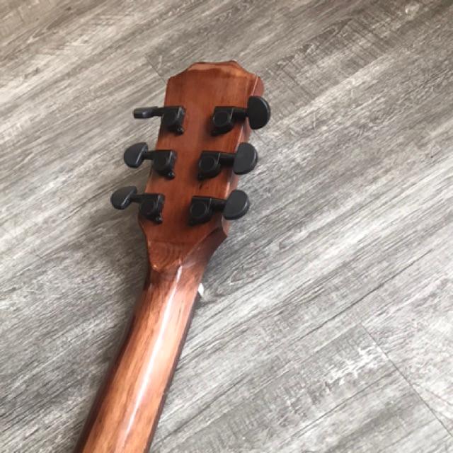 Guitar guitar acoustic gỗ hồng đào SVA2 nguyên tấm có ty chống cong - kèm 6 phụ kiện