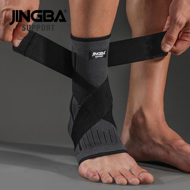 JINGBA HỖ TRỢ 1 CÁI Bóng Đá Bảo Vệ Hỗ Trợ Mắt Cá Chân Bóng Rổ Nẹp Mắt Cá Chân Nén Nylon Dây Đeo Đai Bảo Vệ Mắt Cá Chân Color: A Size: XL
