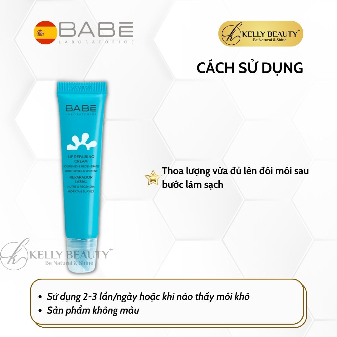 Son Dưỡng Môi BABE Lip Repairing Cream | Kelly Beauty