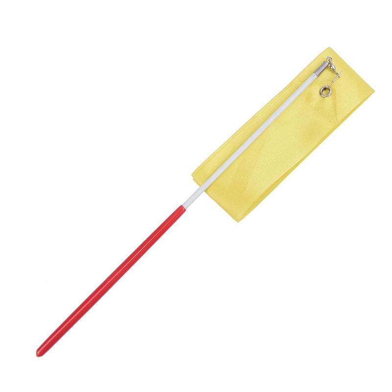 Thể dục dụng cụ 1/2m Dải băng màu thể dục dụng cụ thể dục nhịp điệu Thiết bị thể dục dụng cụ khiêu vũ Dầm ba lê Ballet Streamer Công cụ đào tạo thanh que Color: 1m purple