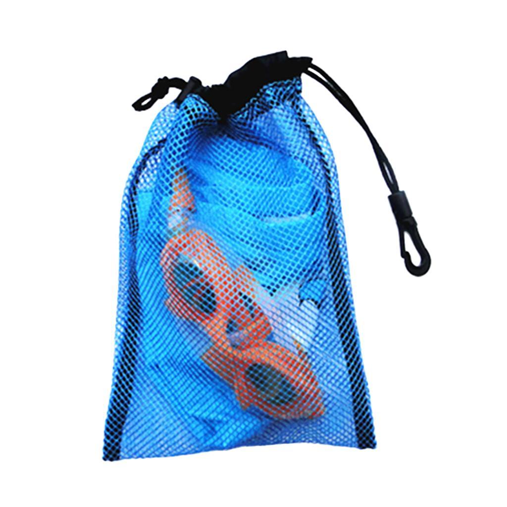 5 Pieces Dive Swimming Drawstring Mesh Bag Storage For Diving Scuba Snorkel