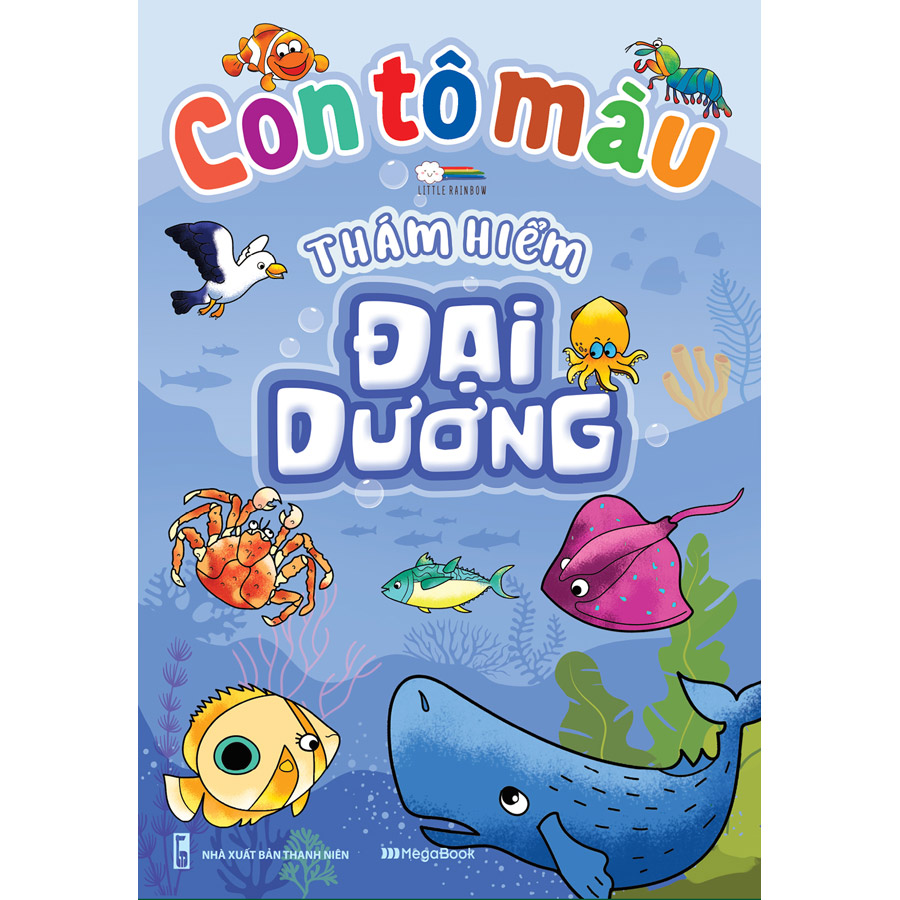 Combo 4 Cuốn Con Tô Màu Thám Hiểm (Đại Dương - Rừng Xanh - Sa Mạc - Bắc Cực) -MEGA