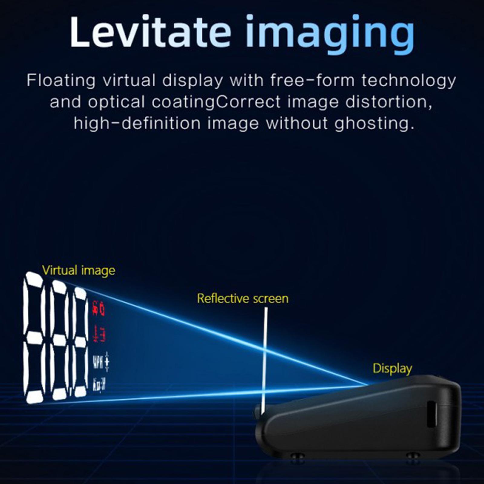 Digital Car GPS Head up Display Speedometer HUD Kmh/MPH Overspeed Warning Safe Driving