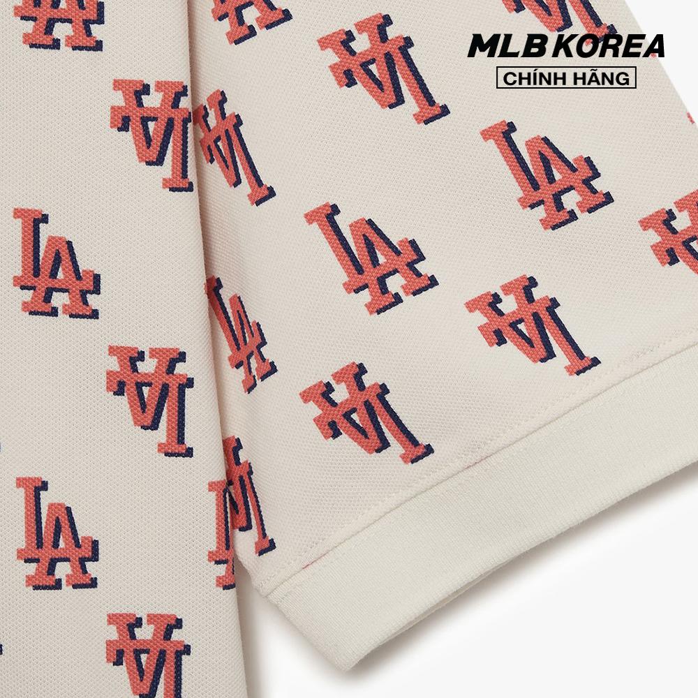 MLB - Áo polo nữ tay ngắn Classic Monogram Full Board 3FPQM0233-07CRS