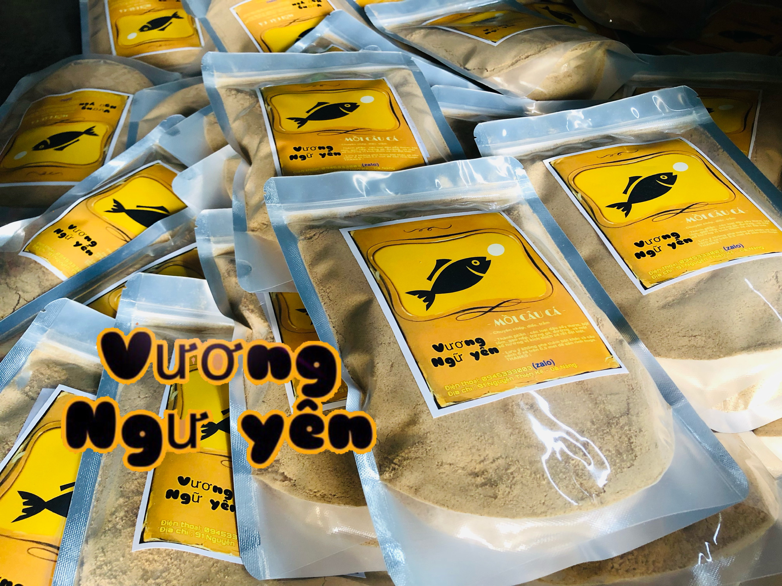 6 gói Mồi câu cá Chép Vương Ngư Yên / bột câu cá / cước / thẻo / cần câu / ô dù / ghế câu / lưỡi câu