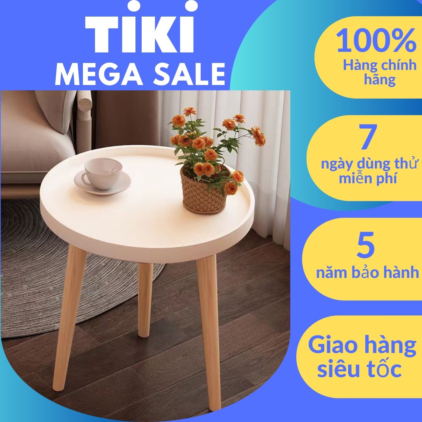 Bàn trà mini, bàn trà đơn phòng khách