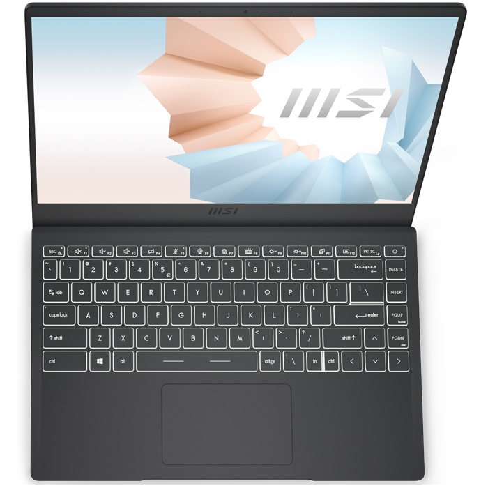 Hình ảnh Laptop MSI Modern 14 B11MOU 851VN Gray (i3 1115G4/ 8GB/ 256GB SSD/ W10) Hàng Chính Hãng