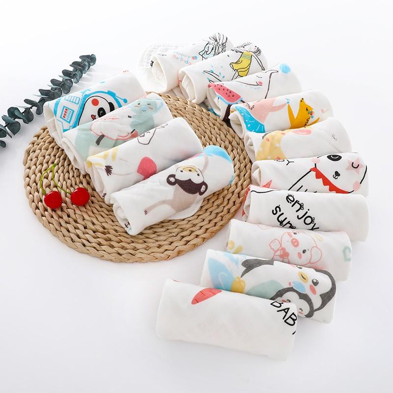 Khăn Xô Khăn Sữa Rửa Mặt Sợi Tre 6 Lớp Cho Bé KT 30X30 cm