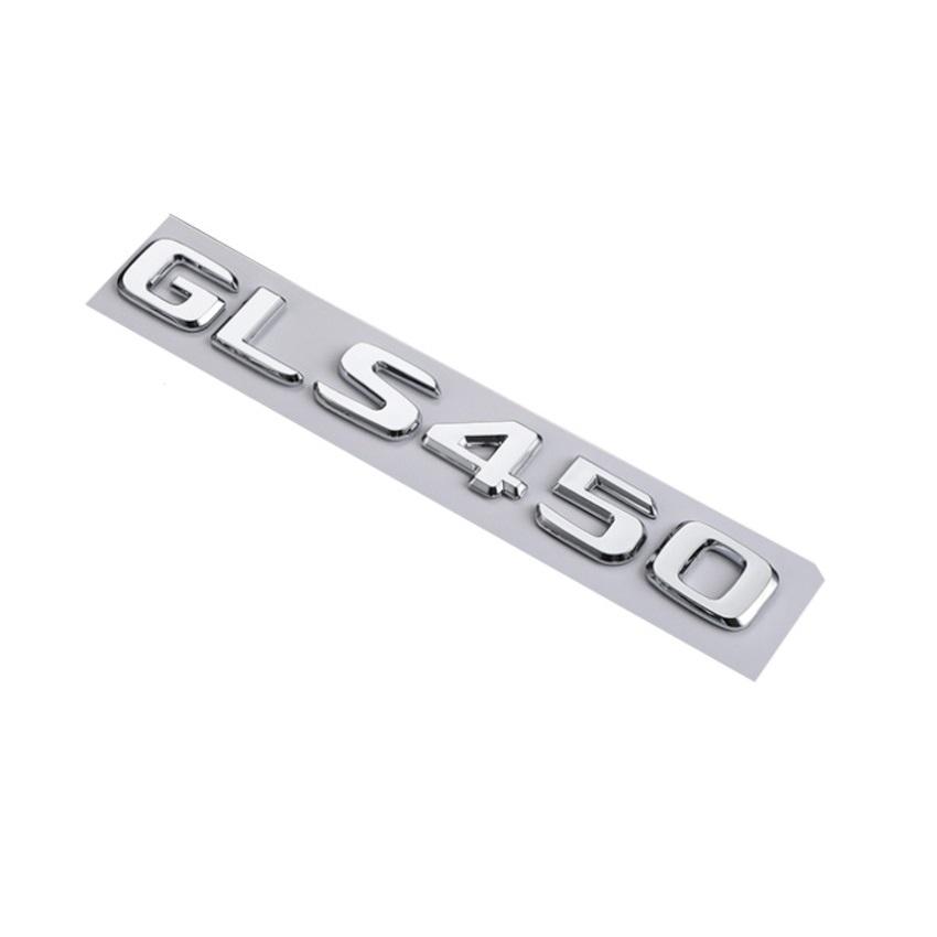 Decal tem chữ GLS450 và GLS500 dán đuôi xe ô tô Mercedes trang trí