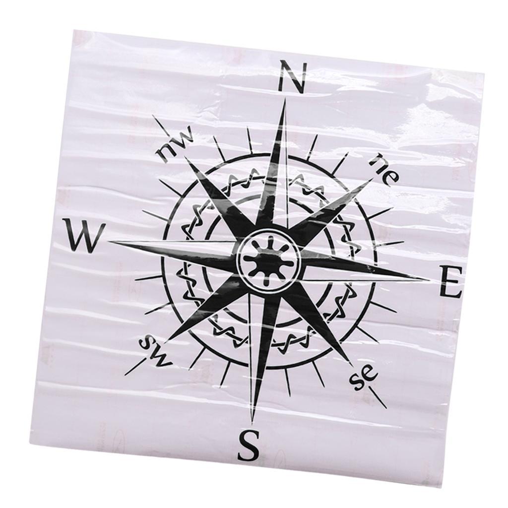 Car Truck Boat Exterior Body Windshield Reflective 3D Sticker Decal Black