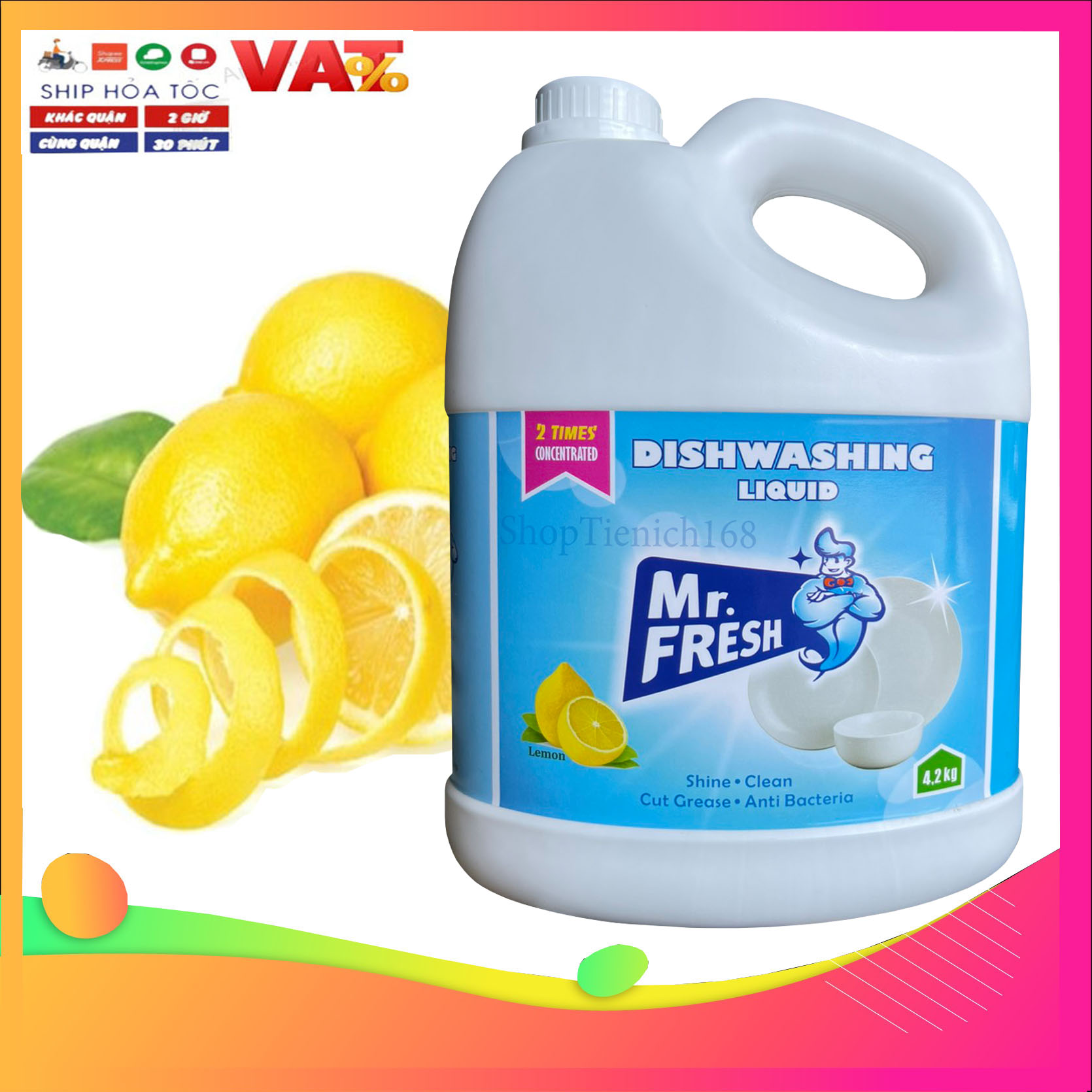 Nước rửa chén Mr.Fresh 4,2L Hương Quế