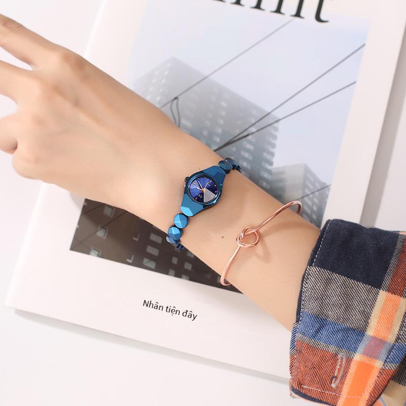 Giao hàng nhanh GEDI kim cương mới thời trang thép vonfram đồng hồ đeo tay phong cách Nhật Bản thời trang nữ đơn giản chống thấm nước