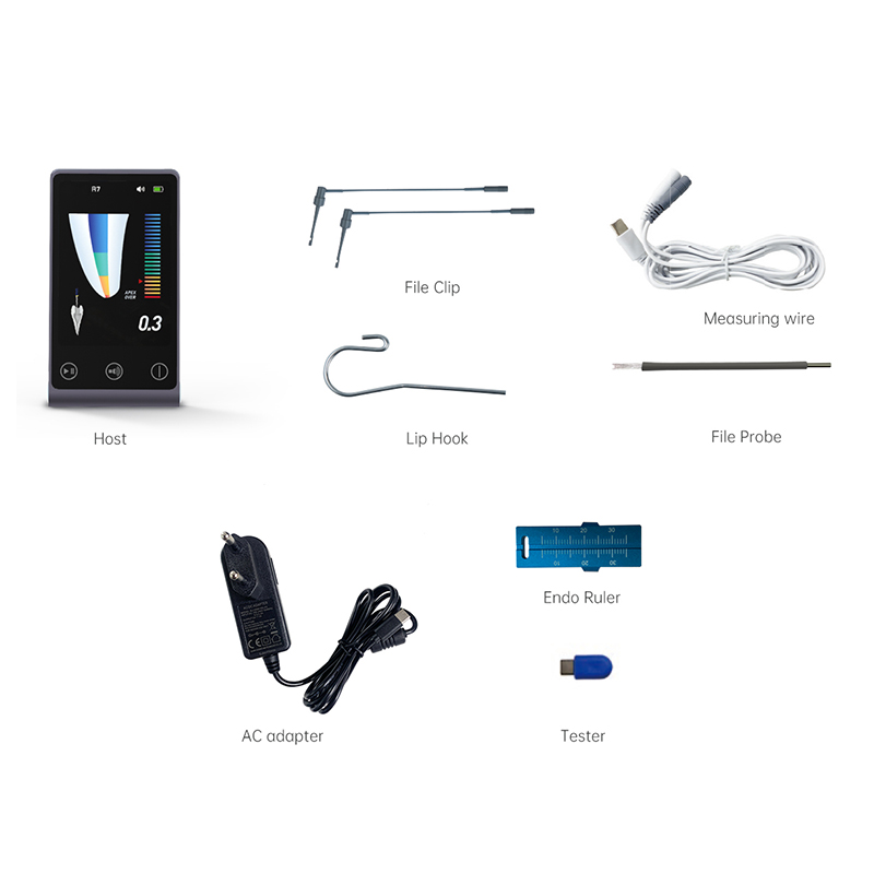JIN GT R7 Endo Root Canal Apex định vị Màn hình LCD Nha khoa Nội nha Kích thước nhỏ 3,5 inch với độ chính xác thông minh