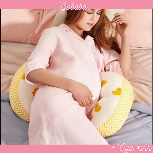 Gối bầu cánh tiên vải cotton lụa Hàn Quốc, bông mềm mại giúp mẹ ngủ ngon con khỏe mạnh