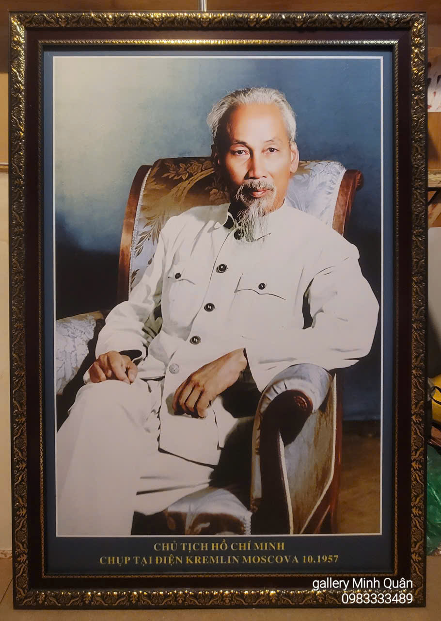 Ảnh Chủ tịch Hồ Chí Minh-chụp trong điện Kremlin - Matscova -NGA - tháng 10-1957