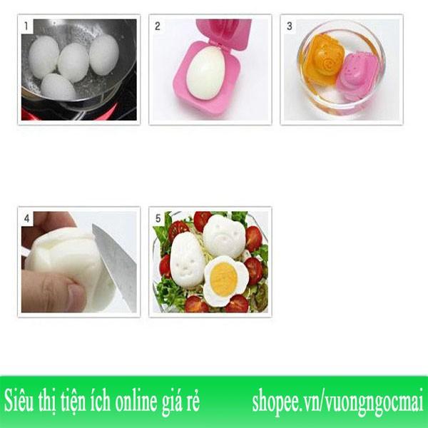 Bộ 6 khuôn ép cơm, ép bánh, ép trứng hình thú