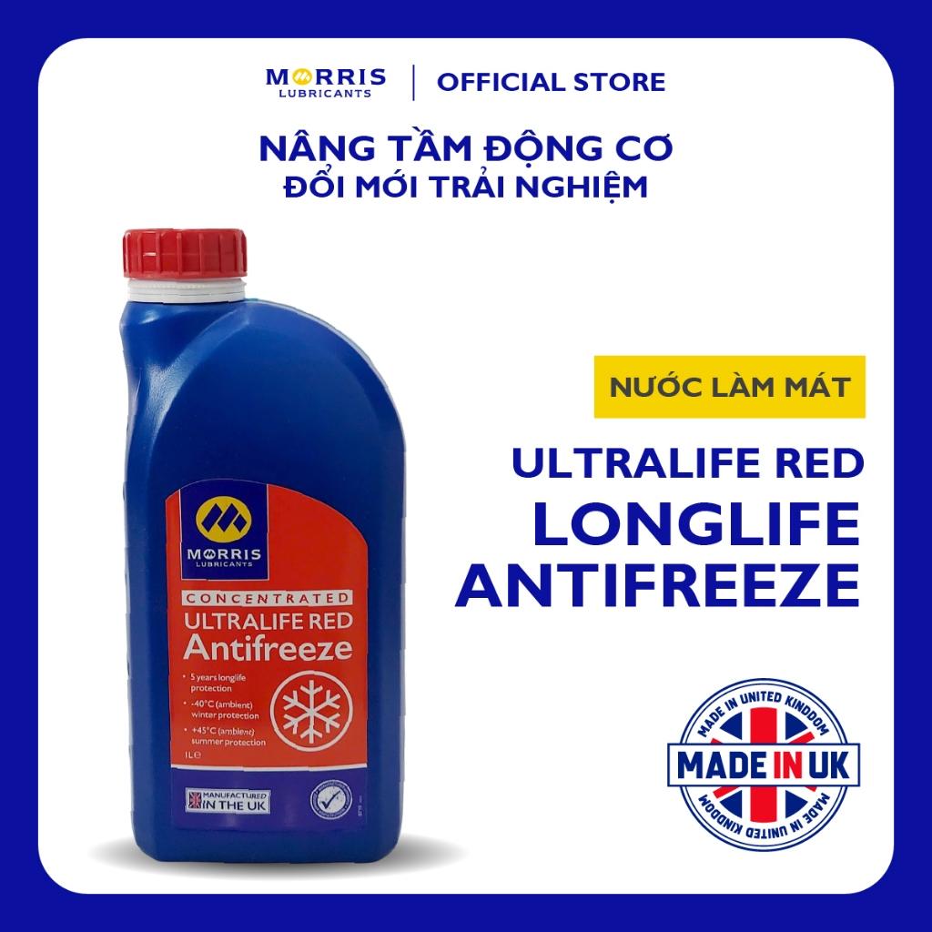 Nước Làm Mát Đỏ Cao Cấp Cho Động Cơ Xăng - Morris Lubricants Ultralife Red Longlife / Can 1L