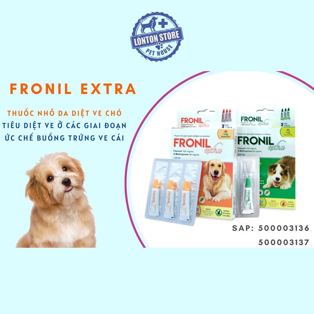 Tube nhỏ ve Fronil Extra - Diệt Ve, Rận, Bọ Chét Cho Chó Mèo - Lonton Store