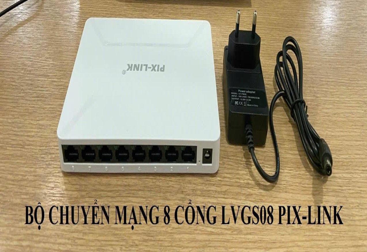 Switch 8P 10/100/1000 LV-GS08 Pix-Link- Hộp chia mạng 8 cổng