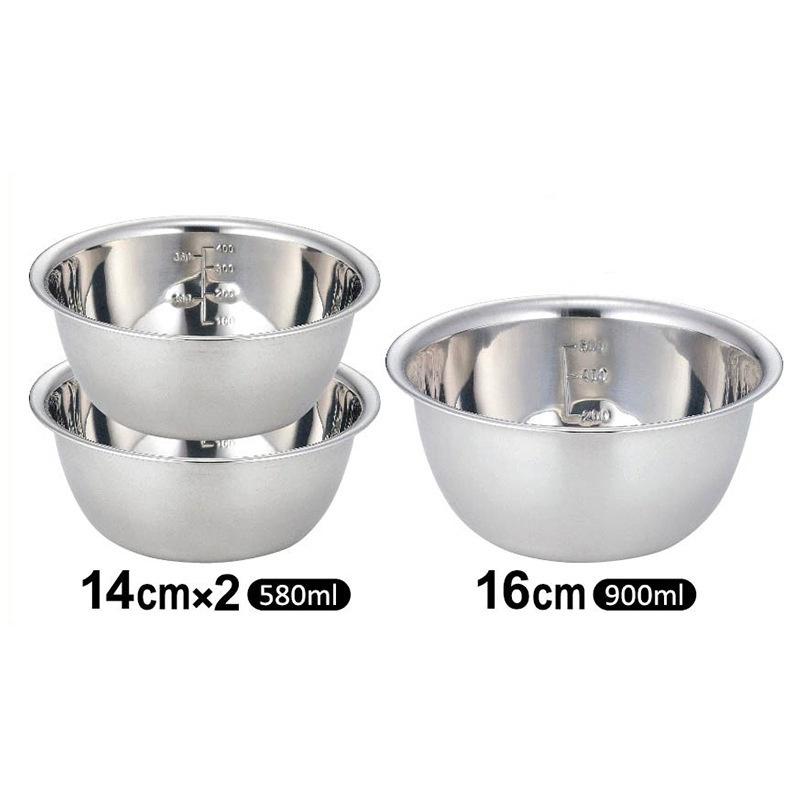 Set 5 Âu Trộn,Bát Trộn,Tô Trộn Inox Có Chia Vạch Cao Cấp Chuyên Dụng Trong Nhà Bếp