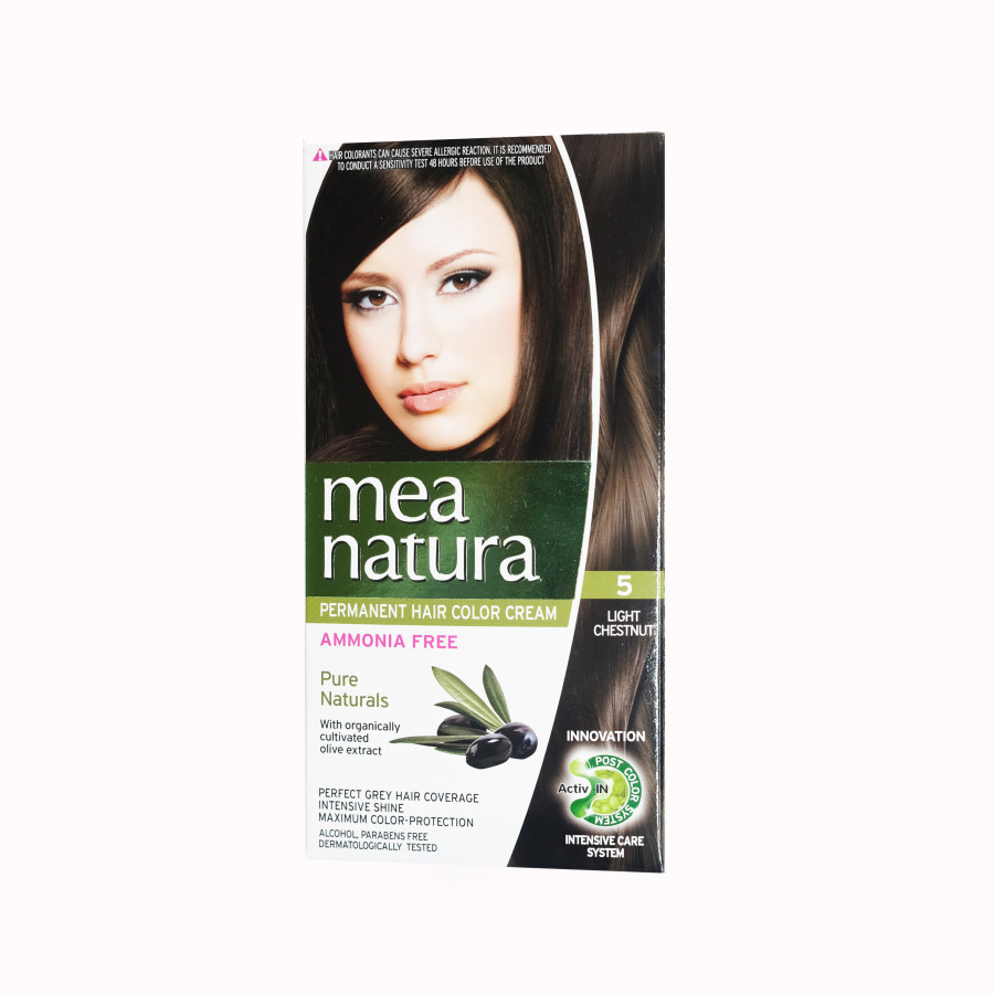 Màu nhuộm organic phủ bạc nâu đen Farcom Mea Natura 5.0 Light Chestnut (150ml)