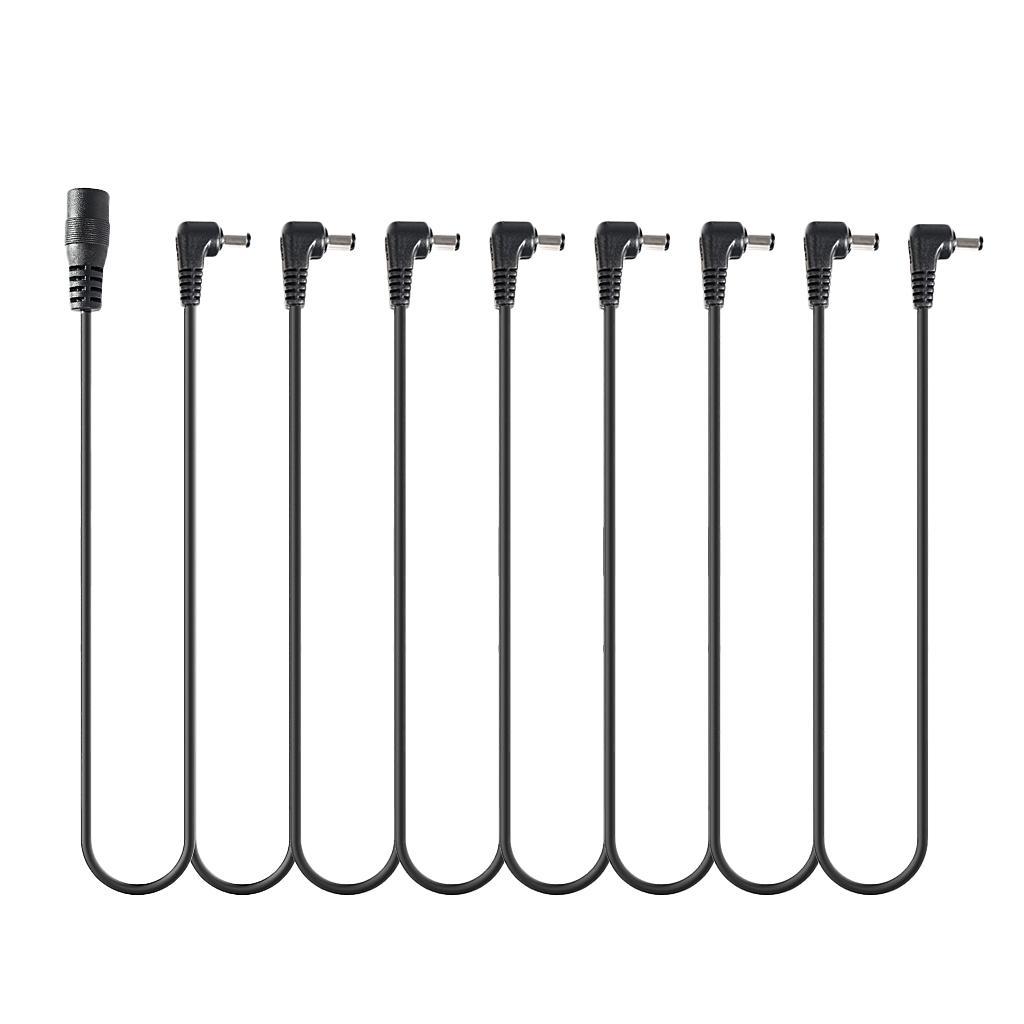 8 Way Daisy Chain Cord Guitar Effect Pedals Power Supply Splitter Cables