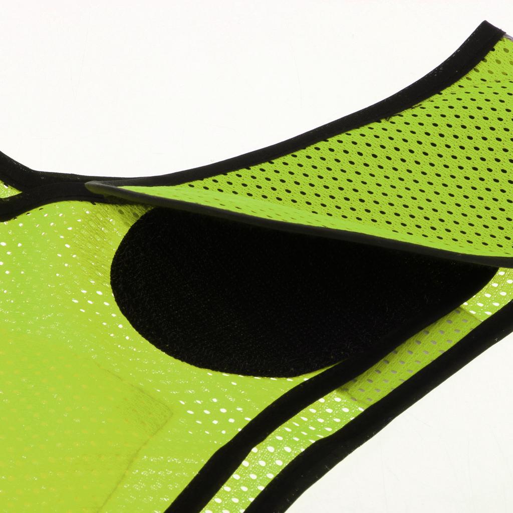 Reflective Running Vest High Visibility Sports Vest for Cycling  Yellow