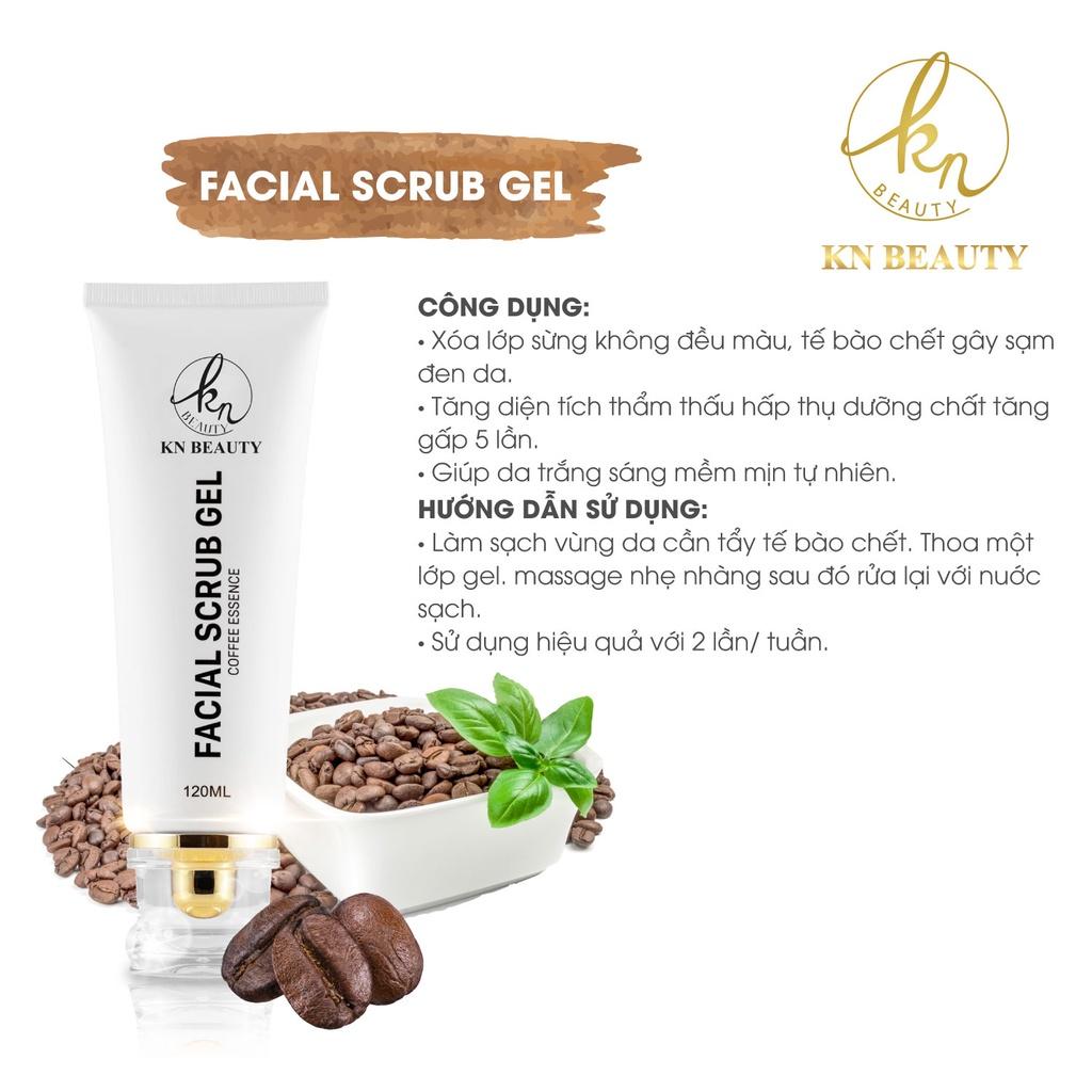 &lt;Nhận quà ngay&gt;Combo 3 sản phẩm Ngừa mụn Giảm Thâm Trắng Da KN Beauty: Gel tẩy tế bào chết + Serum + Kem dưỡng