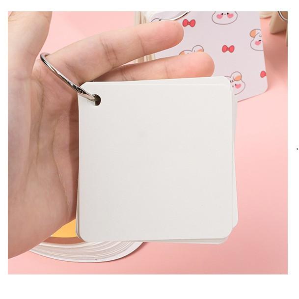 Flashcard Khổ Lớn MeoMeo 80 Tờ 7x7cm Cute