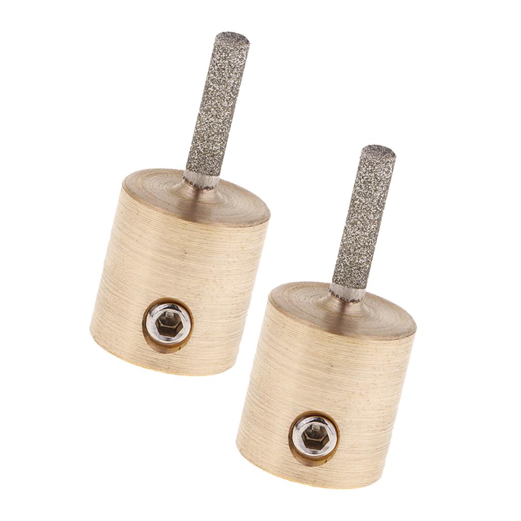 2 PC Kính Màu Máy Xay Đầu Bit Kim Cương Đá Mài Cho Tmark 3.5X0.8 Cm