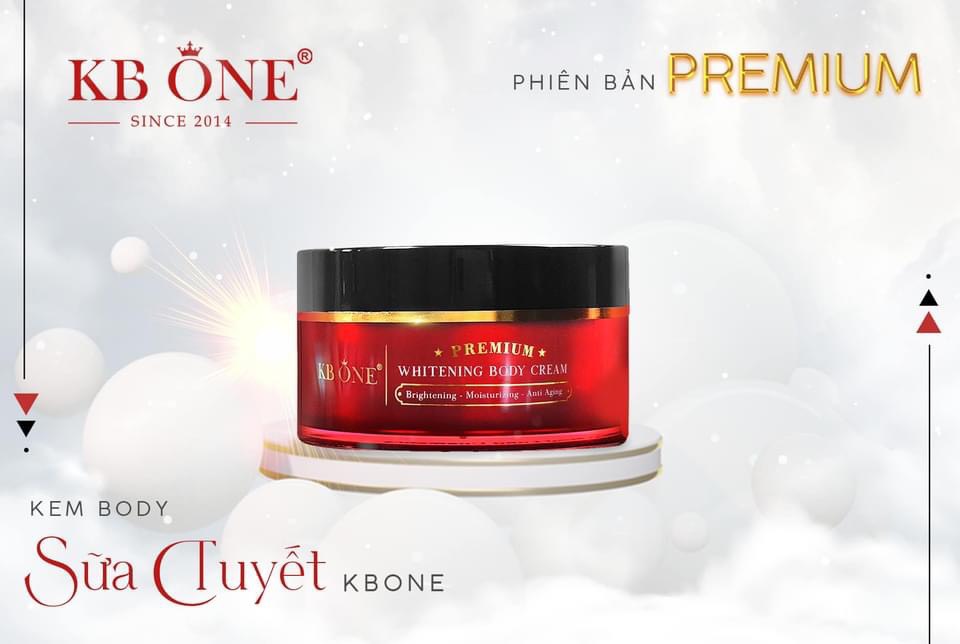 Premium Whitening Body Cream KBONE 200g - Kem Trắng Da Toàn Thân Sữa Tuyết Ngày Và Đêm