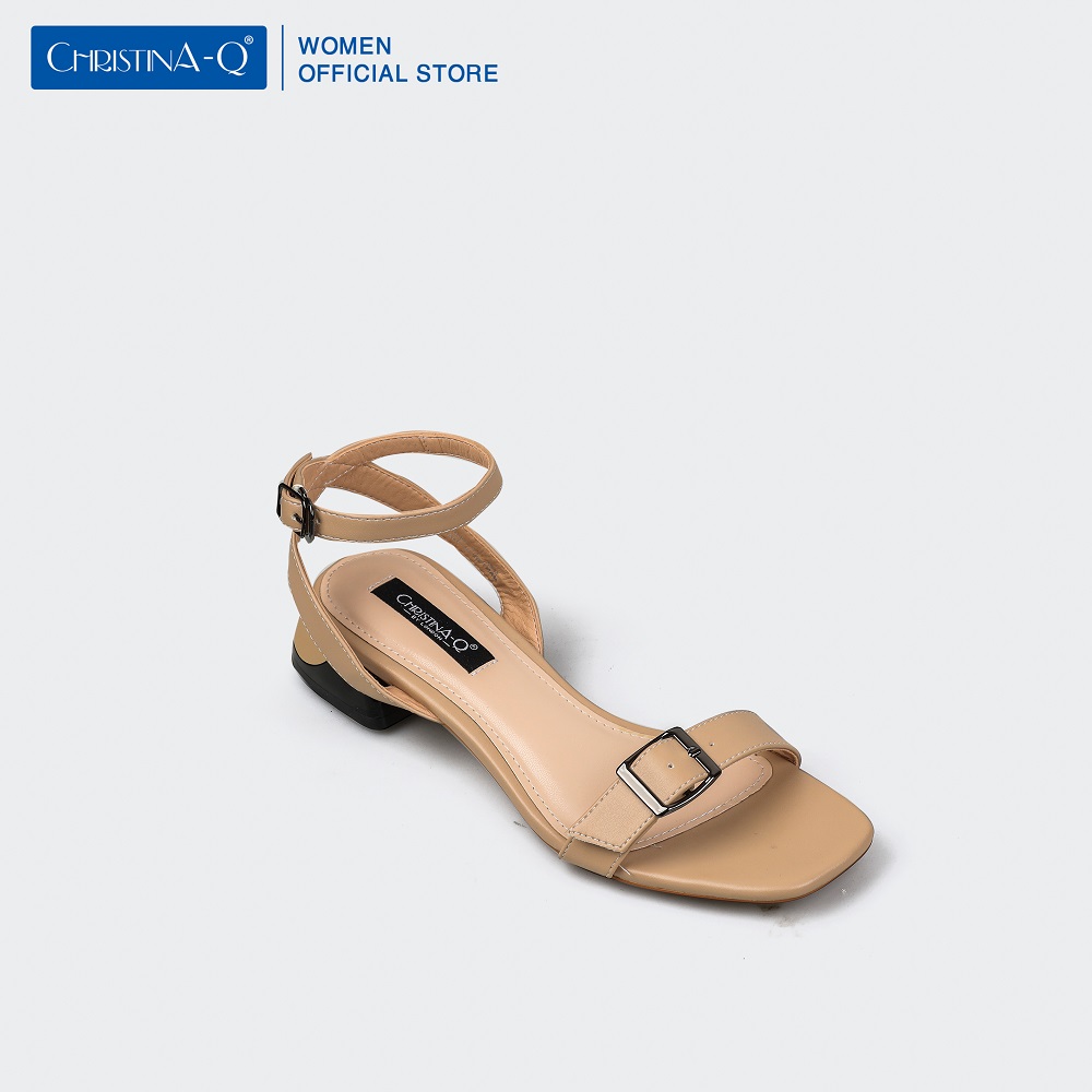 Giày Sandals Nữ Gót Trụ ChristinA-Q XDN284