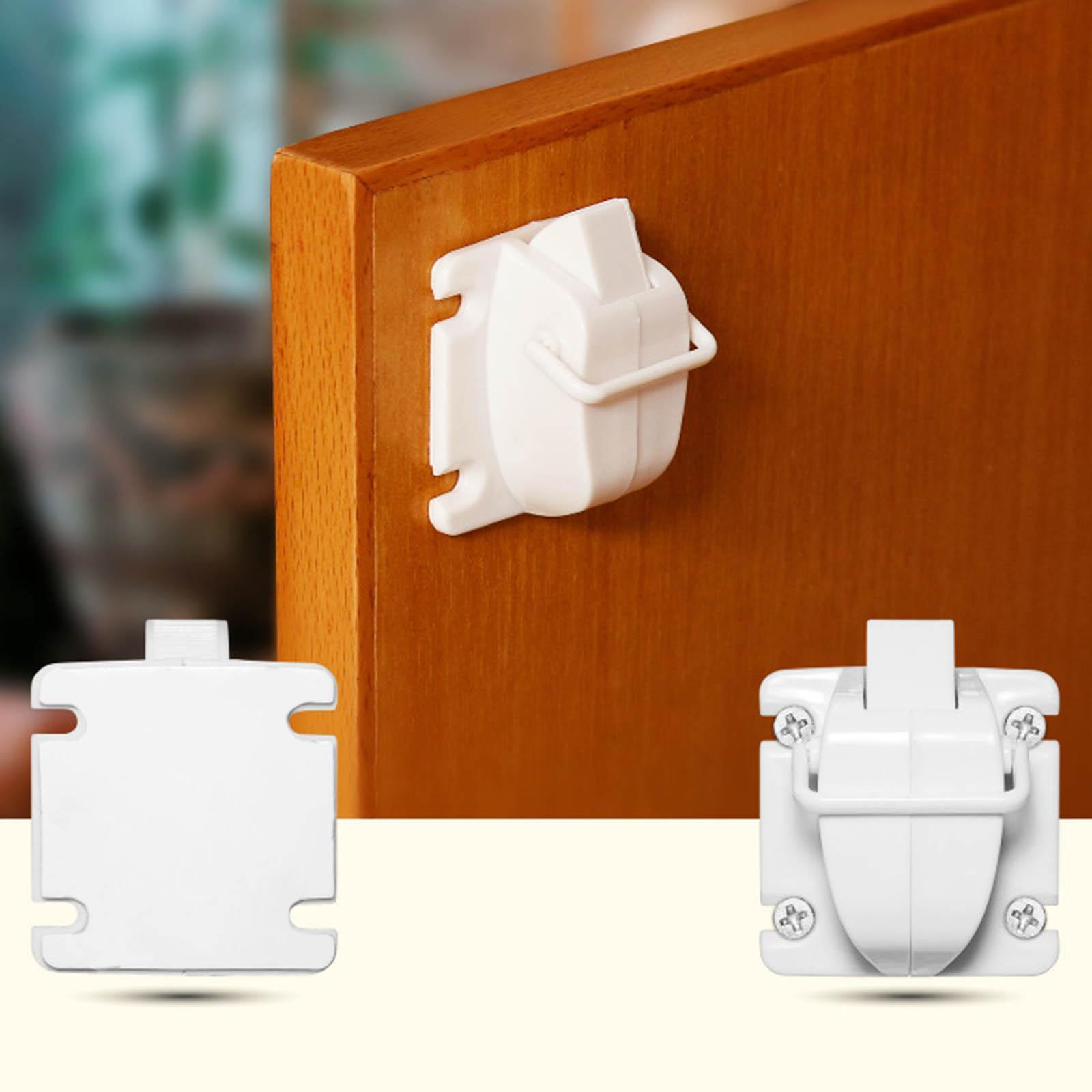 Baby Safety Child Proof Magnetic Locks with 1 Key for Cabinet,Cupboard,Drawer,Wood Doors