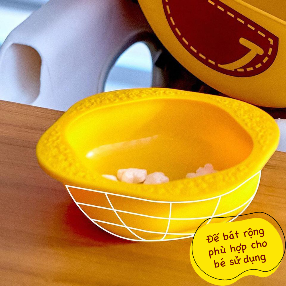 Bộ đồ dùng ăn dặm silicon Baby Marcus & Marcus, cho bé từ 6 tháng