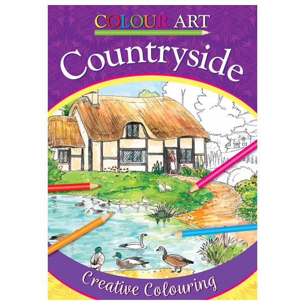 Sách ngoại văn: Colour Art - Countryside - Creative Colouring