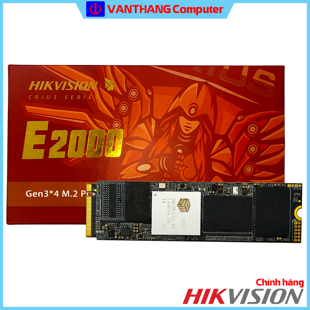 Ổ cứng SSD M.2 Hikvision E2000 512GB NVMe Vỏ tản nhiệt - Hàng chính hãng