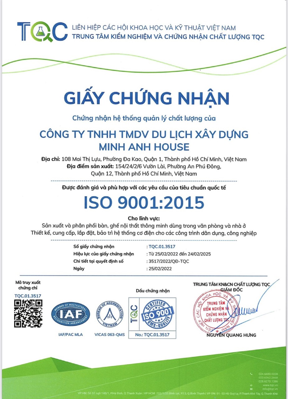 Bàn thông minh trẻ em nâng hạ Minh Anh House-MAH2022-Children-Blue