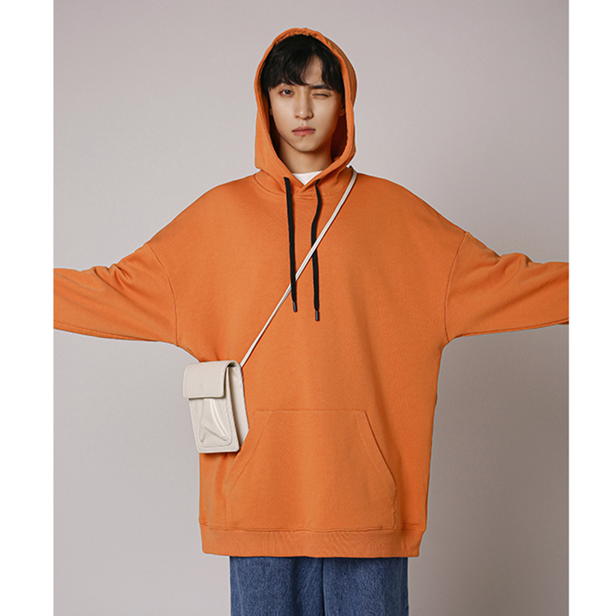 Áo mũ Hoodie Trơn Unisex MonsterX form rộng 5 màu nỉ bông cặp đôi nam nữ Oversize Ulzzang thu đông