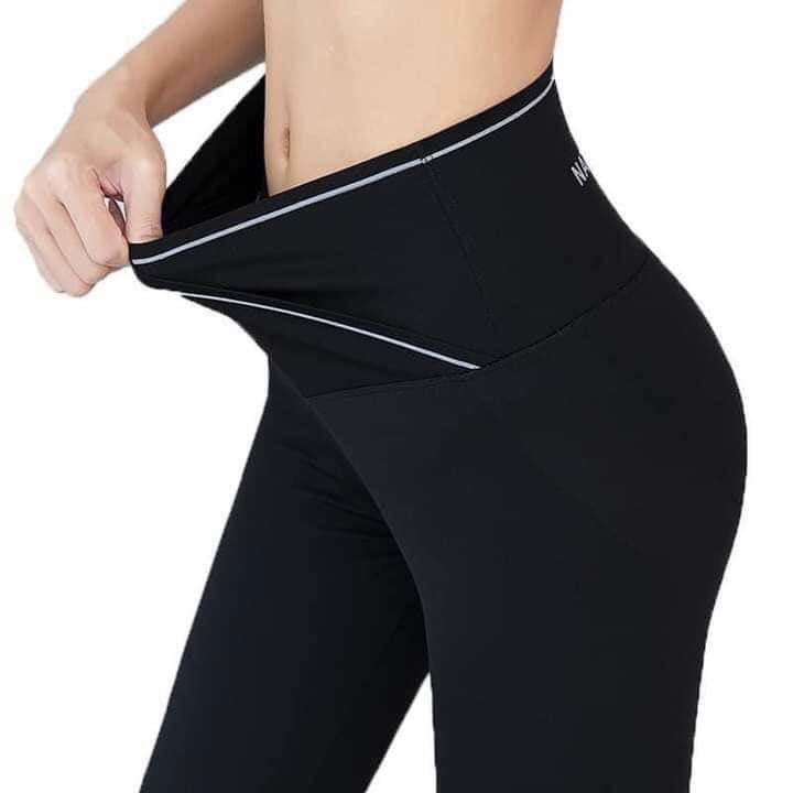 Quần legging nữ cạp cao gen bụng siêu tôn dáng Kanimi, chất umi loại 1 đẹp