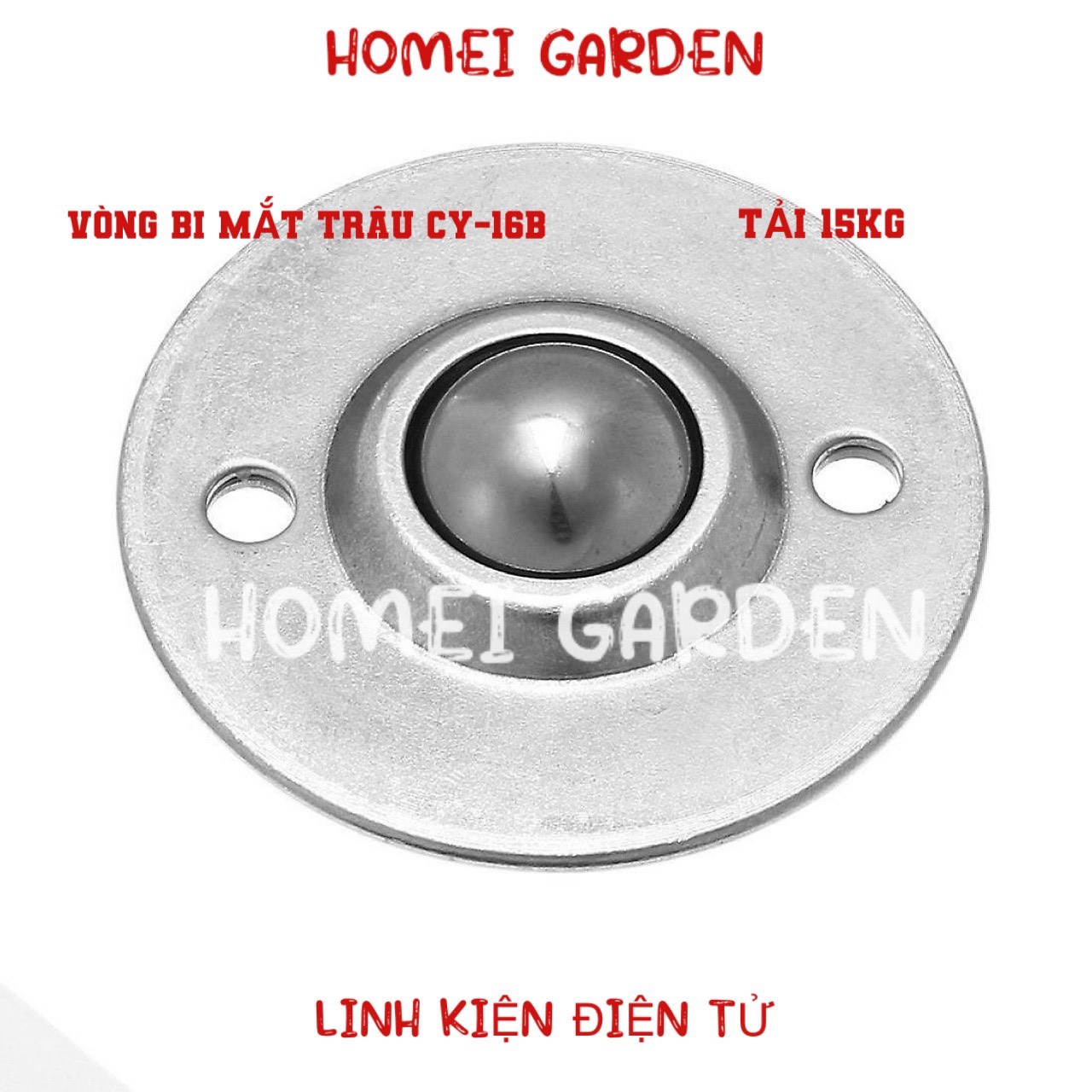 Bánh xe đĩa bay vòng bi mắt trâu CY-16B phi 16 đường kính ngoài 50mm tải 15kg mới 100% - HM0177