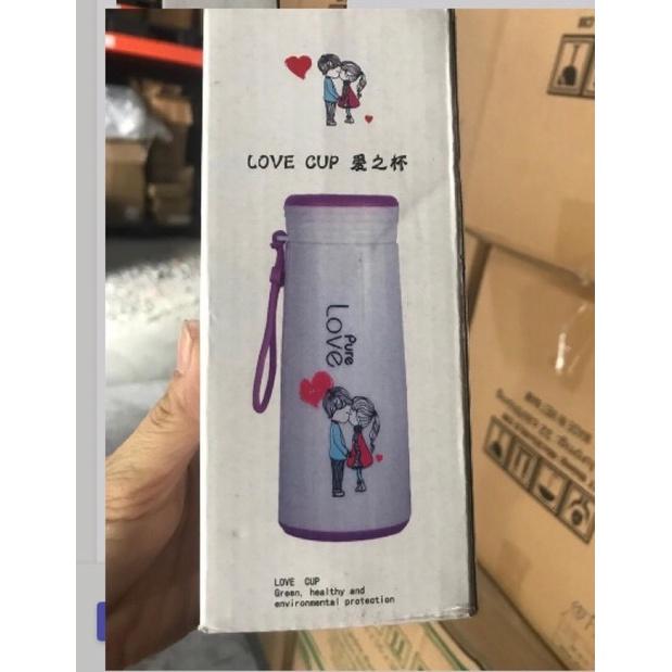 CHAI NƯỚC THỦY TINH VỎ NHỰA IN HÌNH XƯƠNG RỒNG - CÓ DÂY XÁCH ANHOME GIÁ RẺ