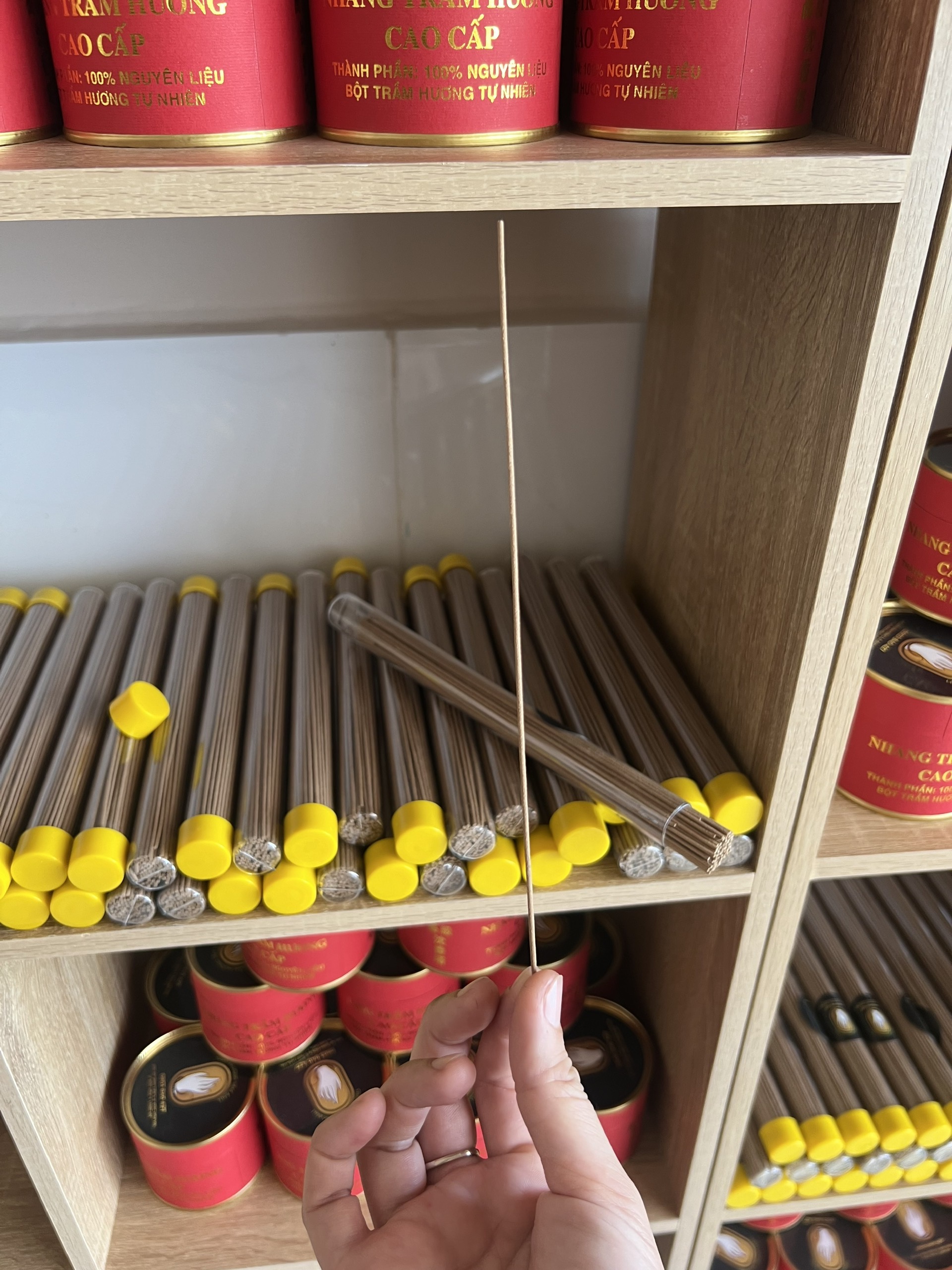 Nhang trầm ống KHÔNG TĂM cao cấp - 100% tự nhiên không dùng hoá chất