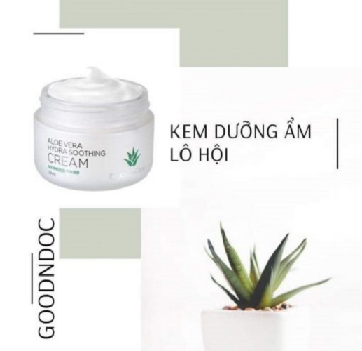 Kem dưỡng ẩm Lô Hội - GoodnDoc Aloe Vera Hydra Soothing Cream