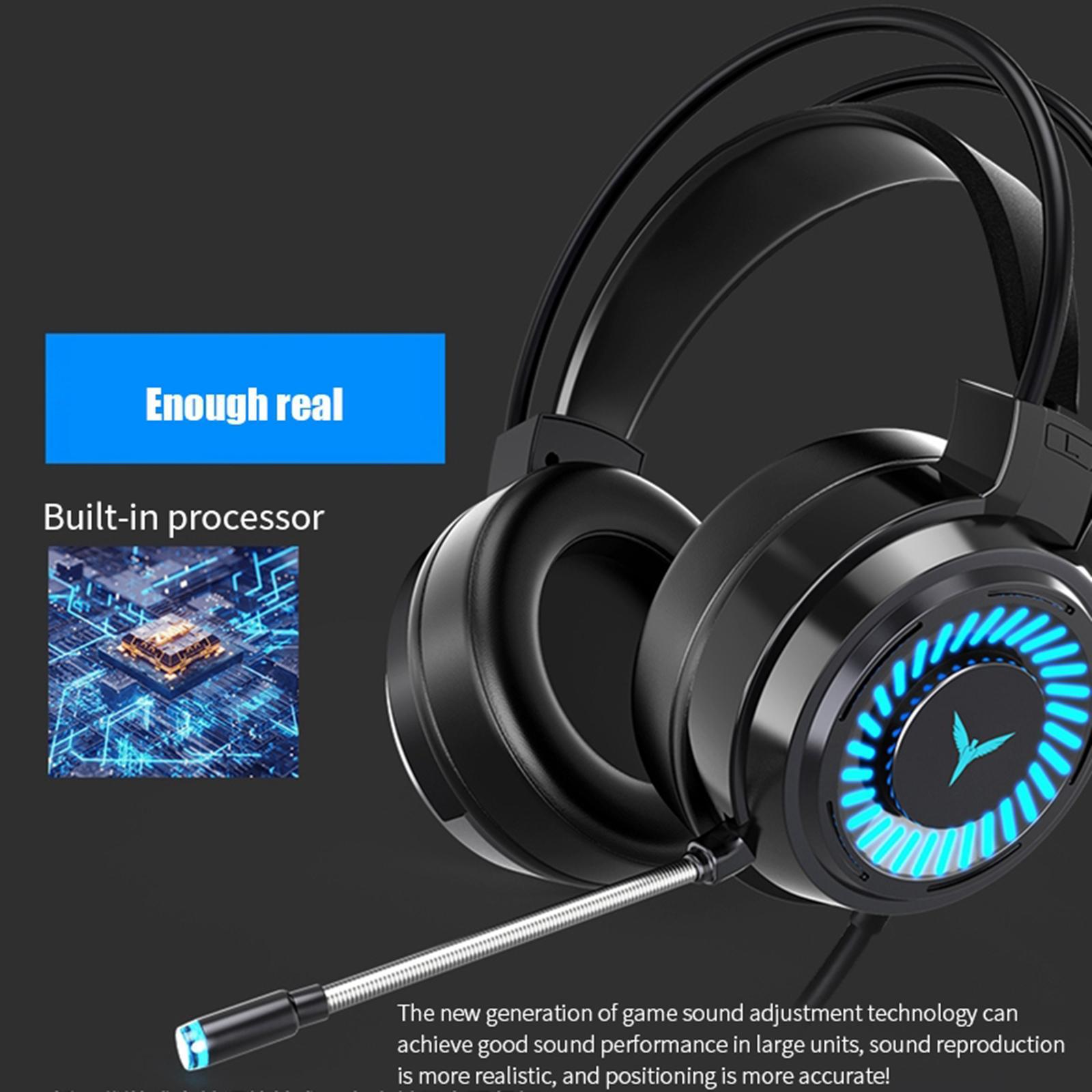 Headset PC Headphone 7.1 Surround Sound for PC  Laptop USB