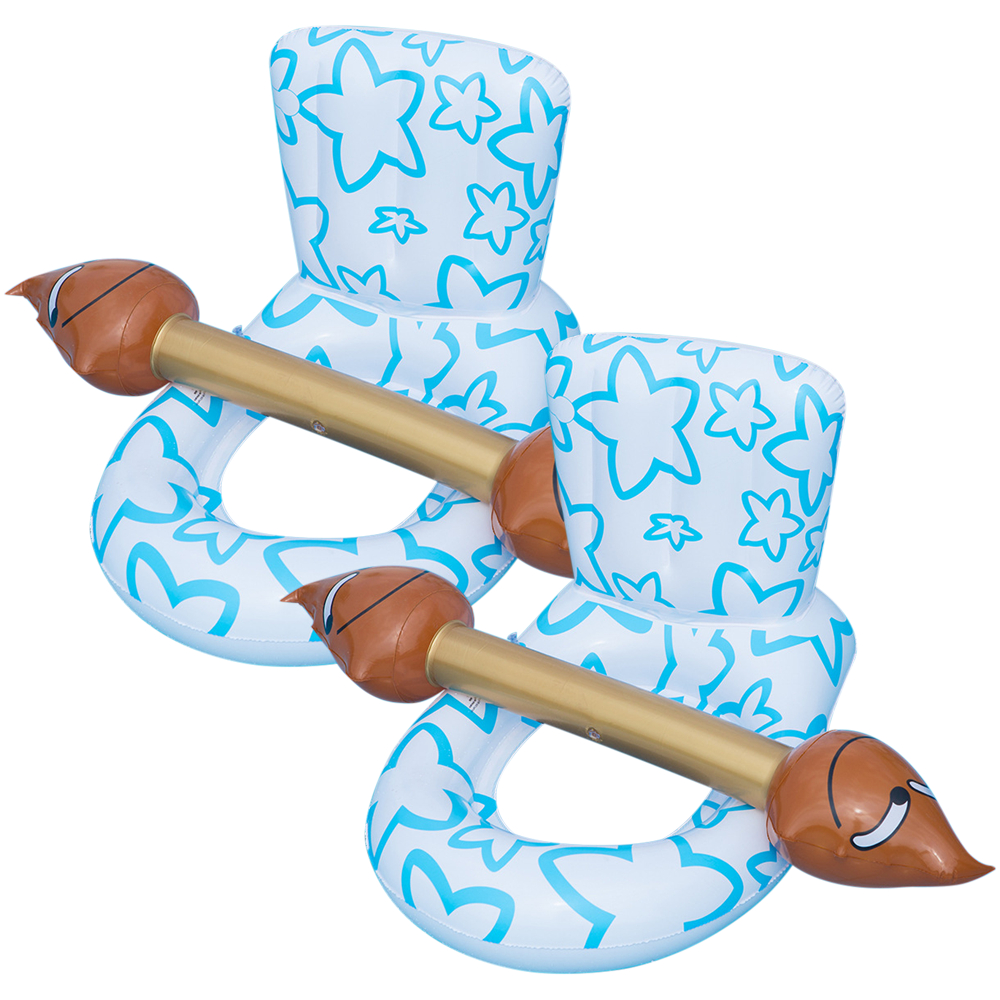 Phao vòng tròn bơm hơi di động cho bé có tựa lưng và phụ kiện dễ thương