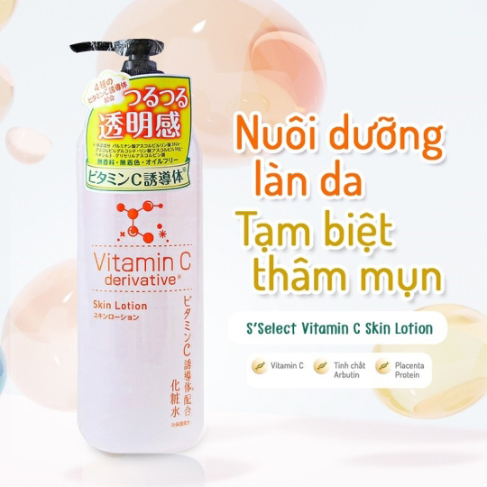 Nước dưỡng da chiết xuất vitamin c s select 500ml/chai