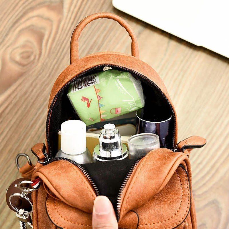 Balo Mini dáng trơn 2 khóa MS012