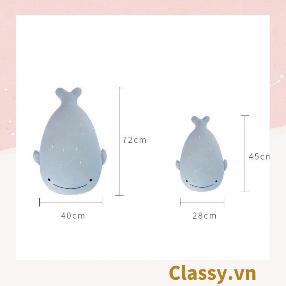 Gối ôm đồ chơi Classy gối ôm đầu trang trí nhà cửa hình con vật siêu mịn siêu êm B1368 - CÁ