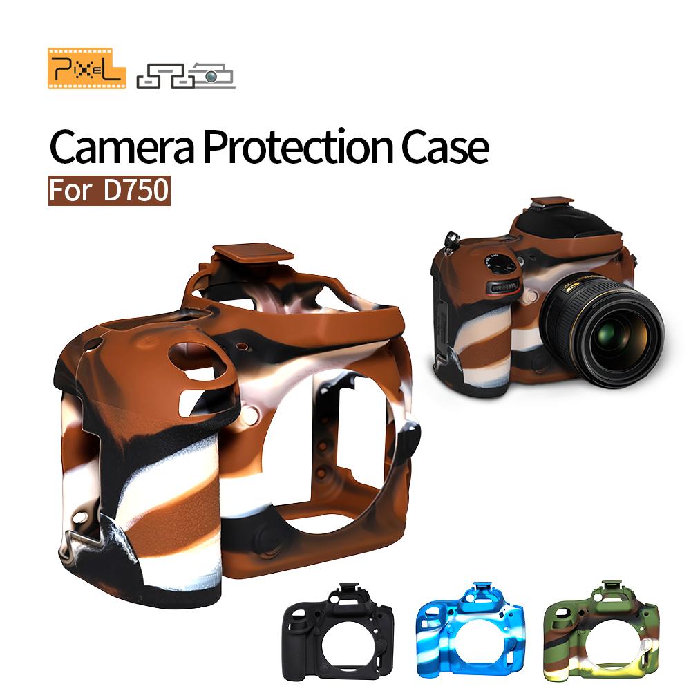 Máy ảnh pixel bảo vệ silicone silicon cover máy ảnh dslr nikon bảo vệ cho Nikon D750 Phụ kiện nhiếp ảnh màu: Quân đội xanh