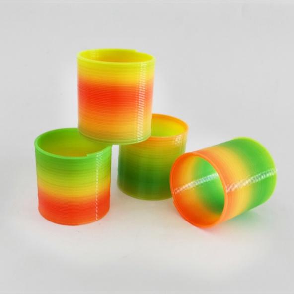 Đồ Chơi Trẻ Em Vòng Tròn Lò Xo Cầu Vòng 7 màu LỚN Slinky